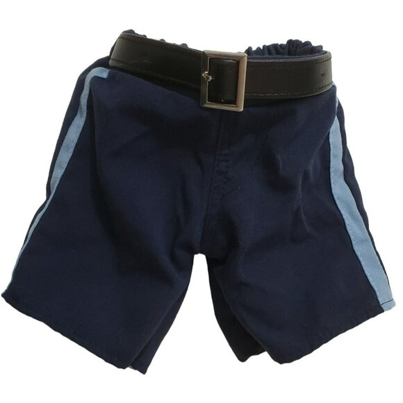 Build A Bear Police Officer Uniform Outfit Shirt Tie Pants Belt Hat Blue BBPD - Picture 4 of 10